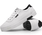 Men's Lace Plate Shoes Breathable Leisure Small White Canvas Men's Shoes