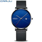 CRRJU Watches Man 2018 Famous Brands Minimalist Classic Sport Watch Men's Fashion Stainless Band Date Wrist Watch Women