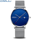 CRRJU Watches Man 2018 Famous Brands Minimalist Classic Sport Watch Men's Fashion Stainless Band Date Wrist Watch Women