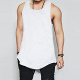 2018 Summer Brand Mens T Shirts Solid Casual Loose Men Tank Tops Clothing Bodybuilding Undershirt Hip-hop Fitness Tops Tees Men