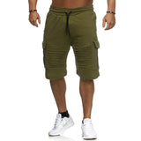 Stylish Cargo Shorts Casual Shorts Men Knee-Length Drawstring Pockets Fitness Sweatpants Joggers Sporting Plus Size 2XL Summer