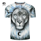 Lion galaxy By Pixie coldArts 3D Print T shirt Men Women Summer Casual t shirt Streetwear Tops&Tees Tshirts Drop Ship ZOOTOPBEAR