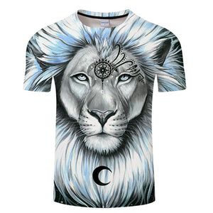 Lion galaxy By Pixie coldArts 3D Print T shirt Men Women Summer Casual t shirt Streetwear Tops&Tees Tshirts Drop Ship ZOOTOPBEAR