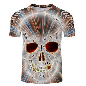 Shine Skull 3D Print t shirt Men Women tshirt Summer Funny Short Sleeve O-neck Tops&Tee Streetwear 2018 Drop Ship ZOOTOP BEAR